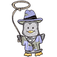 Penguin embroidery designs