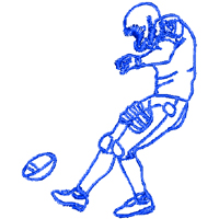 Football embroidery designs