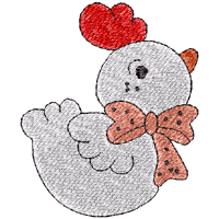 Chicken embroidery designs