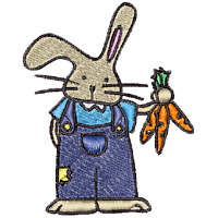 Gardening Bunny embroidery designs