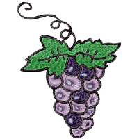 Grapes embroidery designs