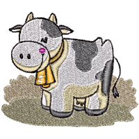 Cow embroidery designs
