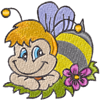 Bee embroidery designs