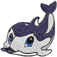 Baby Dolphin embroidery designs