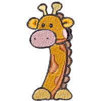 Giraffe embroidery designs