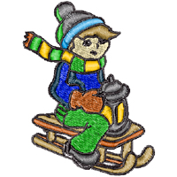 Kid Winter Time embroidery designs