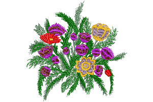 flower embroidery designs