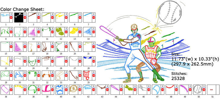 baseball embroidery designs