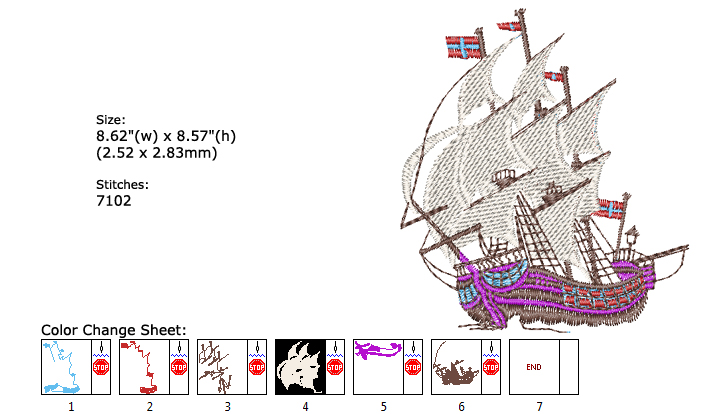 sea embroidery designs