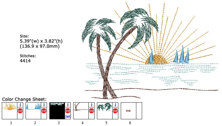 sea embroidery designs