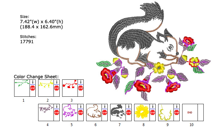 animal embroidery designs