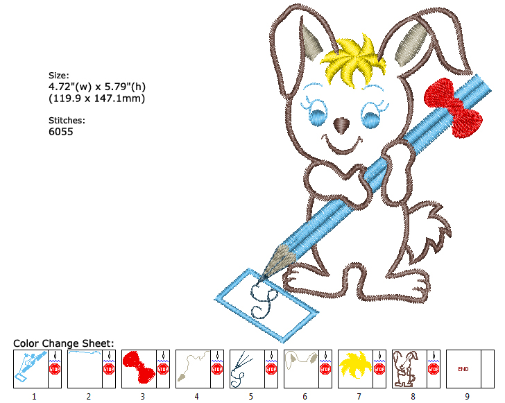 bunny embroidery designs