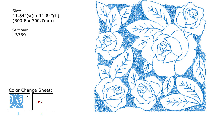 rose embroidery designs