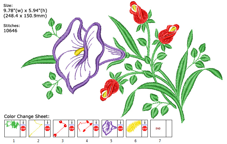 flower embroidery designs