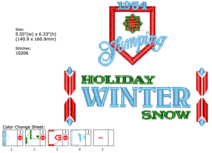 Holiday embroidery designs