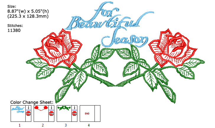 Flower embroidery designs