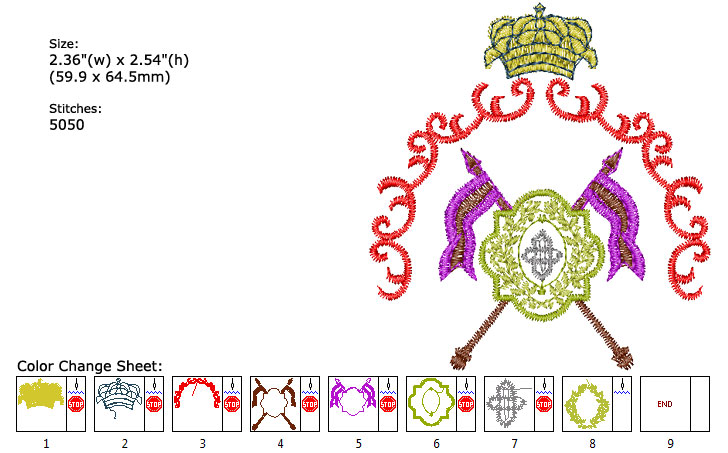 Emblem embroidery designs