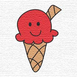 icecream embroidery designs