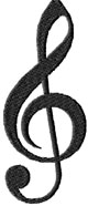 Music embroidery designs