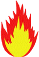 Fire embroidery designs