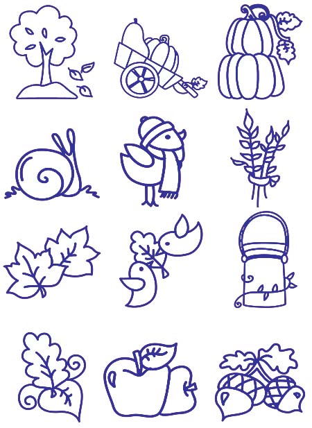 falltime embroidery designs