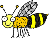 bee embroidery designs