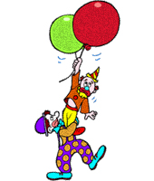 clown embroidery designs