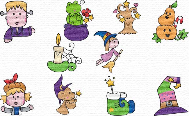 Halloween Time embroidery designs