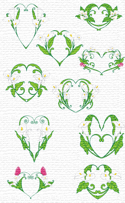 Callas embroidery designs