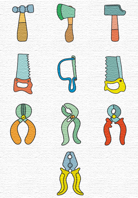 Tools embroidery designs
