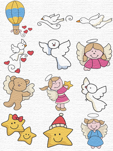 Sky embroidery designs