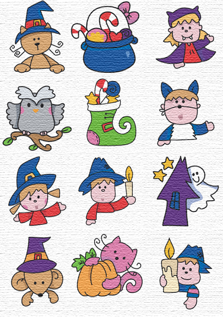 Halloween embroidery designs