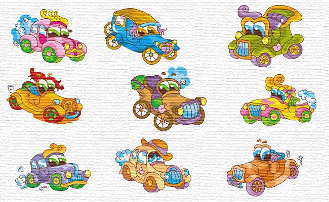 Cars embroidery designs
