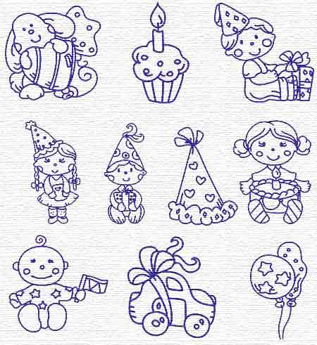 birthday embroidery designs