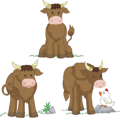 cow embroidery designs