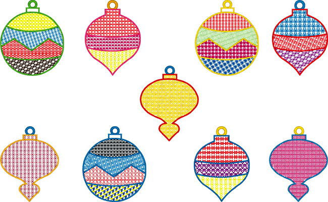 Christmas Decorations embroidery designs
