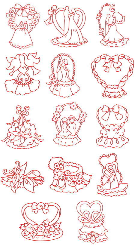 wedding embroidery designs