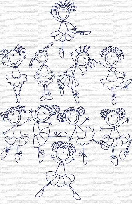 ballerina embroidery designs