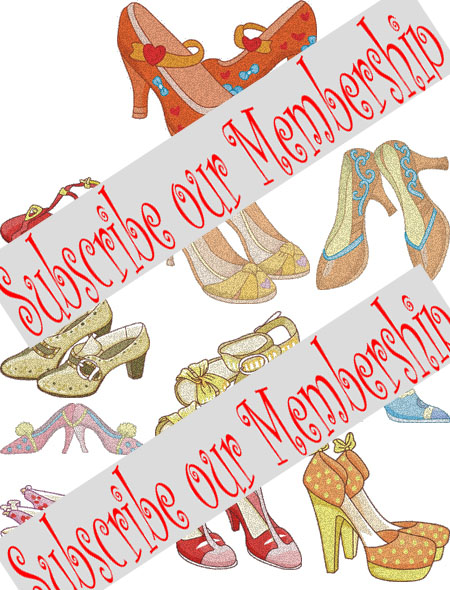 shoe embroidery designs