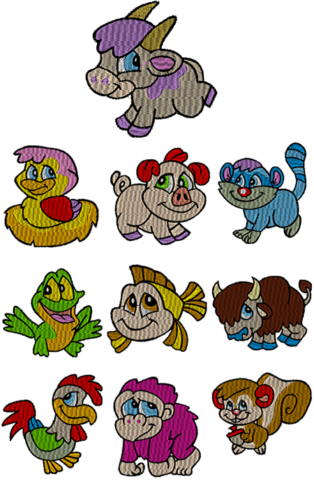 critter embroidery designs