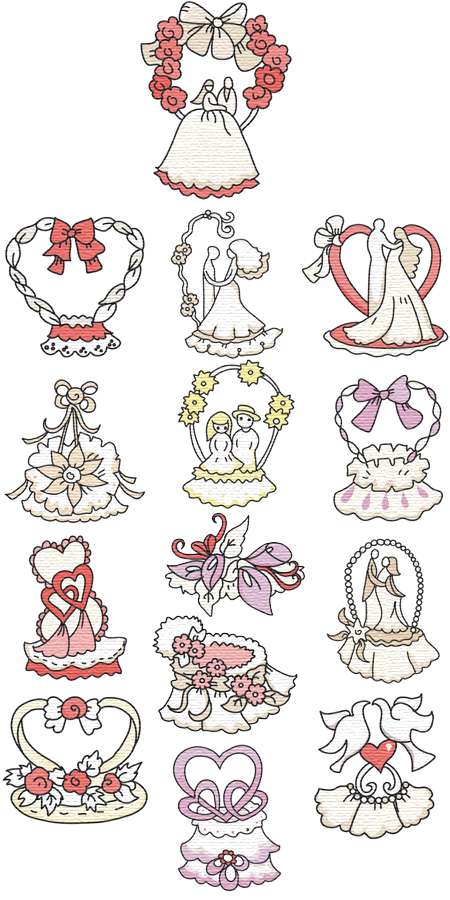 wedding embroidery designs