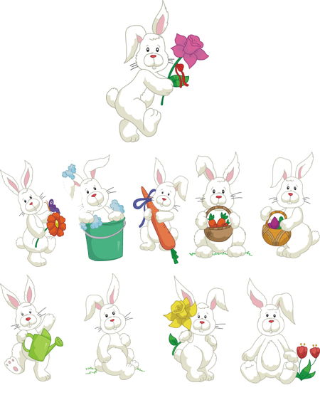 bunny embroidery designs