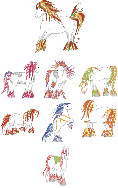 horse embroidery designs