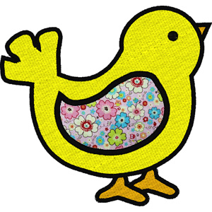 Bird Applique embroidery design