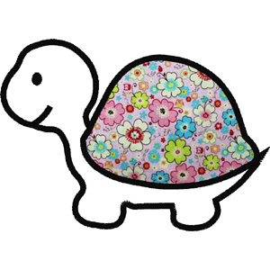 Turtle embroidery design