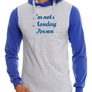 Im not a Monday Person custom embroidery design