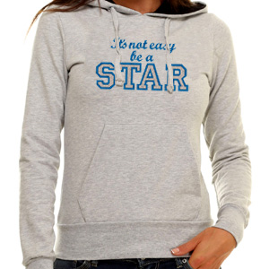 Its not easy be a Star custom embroidery design
