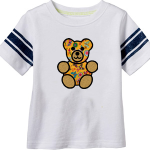 Bear Applique custom embroidery design