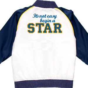 Its not easy begin a Star custom embroidery design