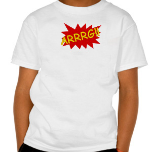 Arrrg custom embroidery design